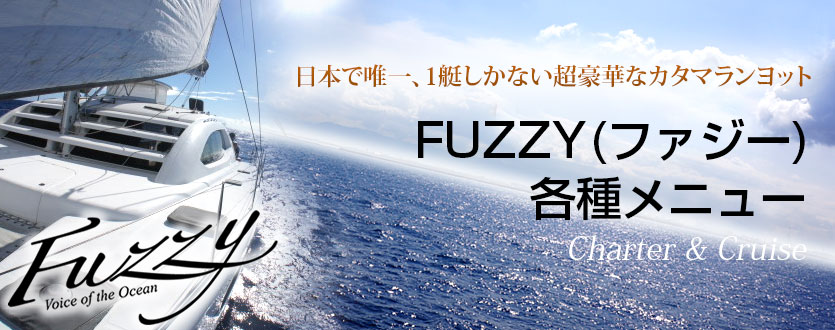 FUZZY(ファジー)サンセット、ナイトクルーズ等、各種メニュー